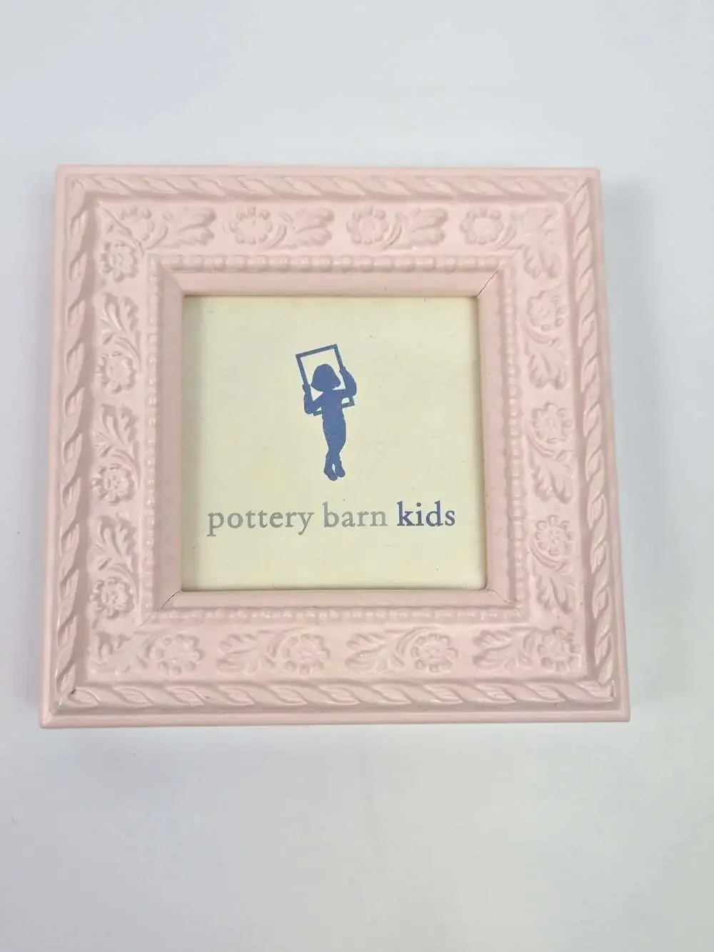 Pottery Barn Kids Pink Magnetic Picture Frames Set of 3 Shabby Chic Floral